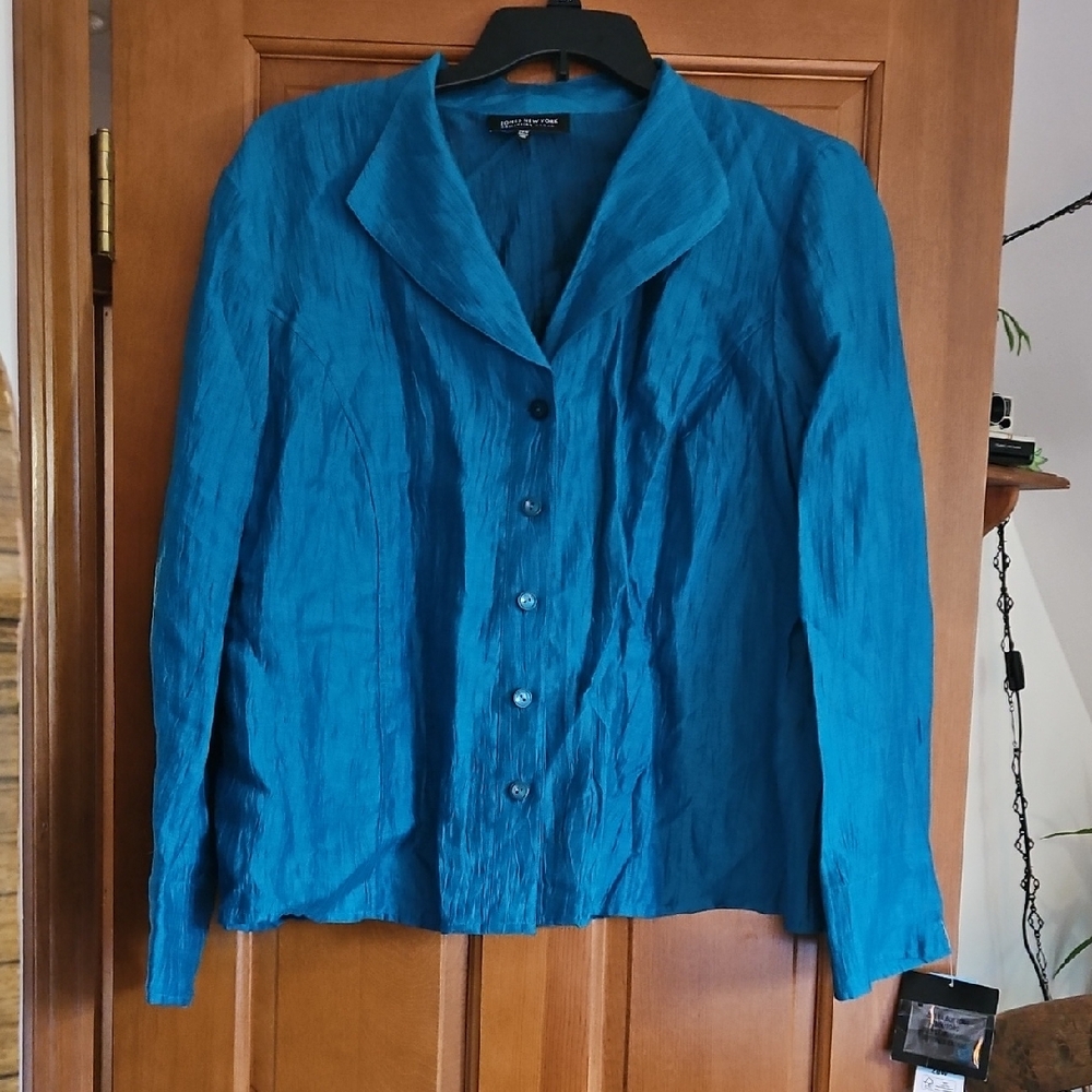 Jones New York Teal Blouse